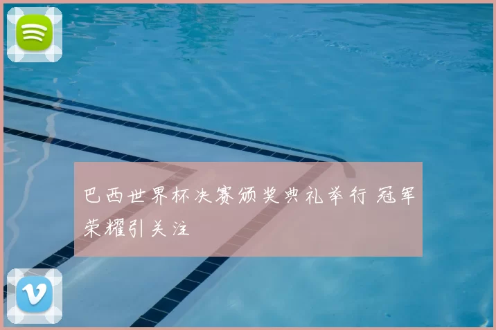 巴西世界杯决赛颁奖典礼举行 冠军荣耀引关注