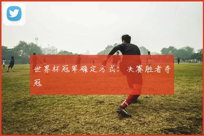 世界杯冠军确定方式:决赛胜者夺冠