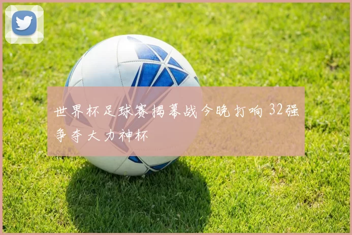 世界杯足球赛揭幕战今晚打响 32强争夺大力神杯